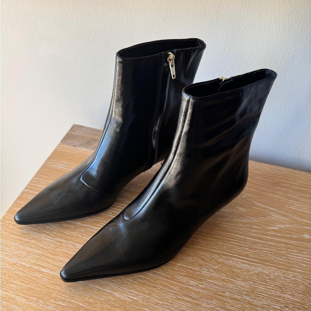 NWT! MADEWELL Women’s The Emilie Ankle Boot, True Black Leather, Size 9 - Picture 6 of 16